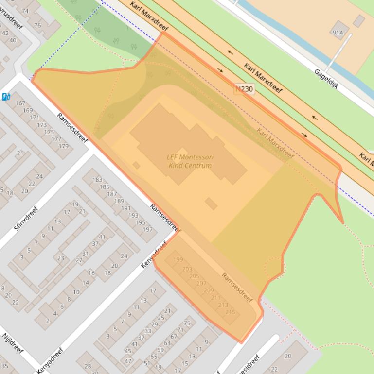 Kaart van postcodegebied 3564CL.
