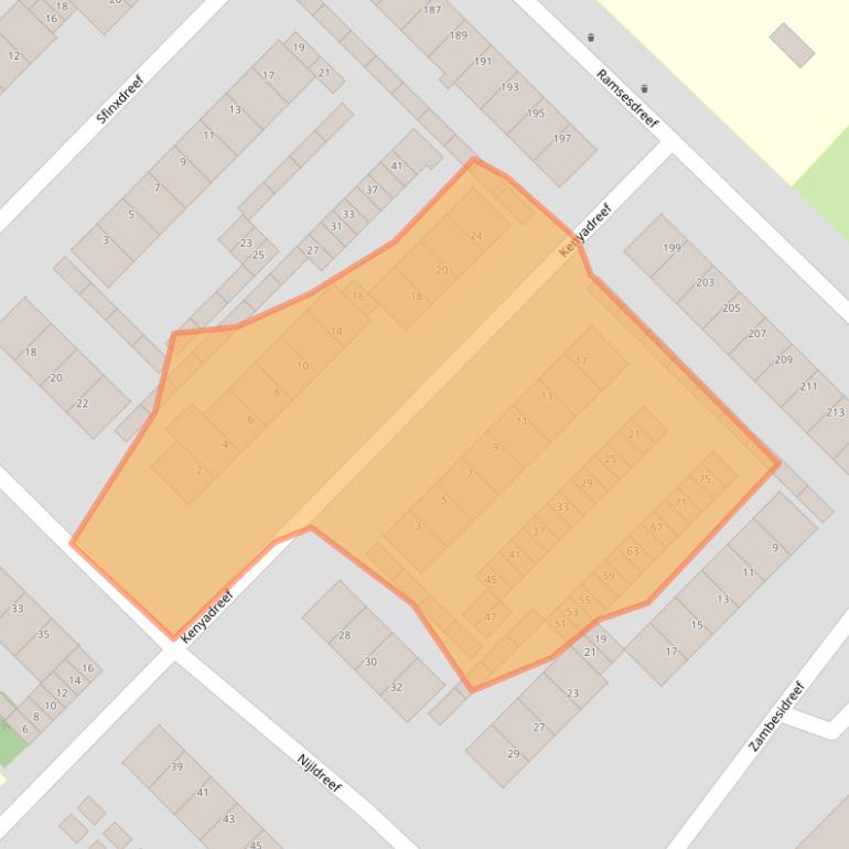 Kaart van postcodegebied 3564CM.