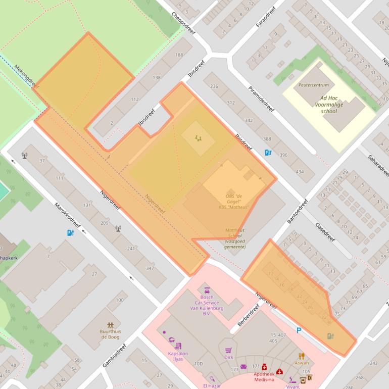 Kaart van postcodegebied 3564EH.