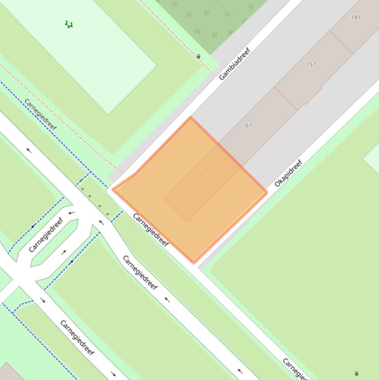 Kaart van postcodegebied 3564EL.