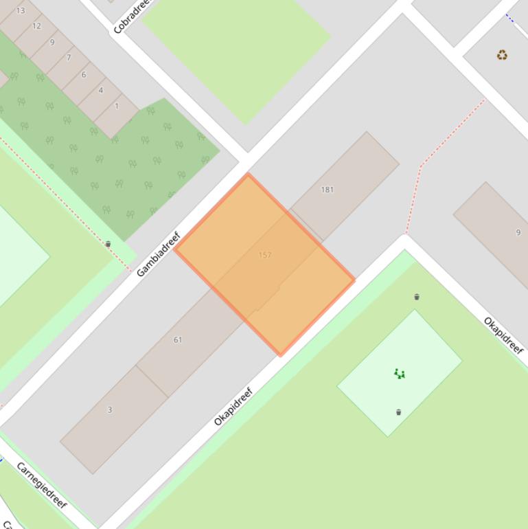 Kaart van postcodegebied 3564EN.