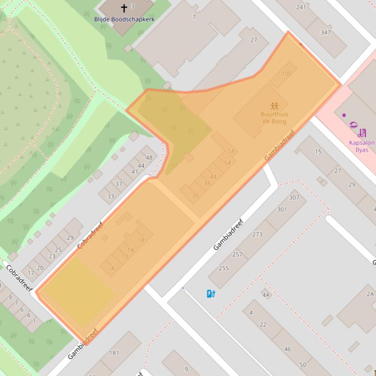 Kaart van postcodegebied 3564ES.