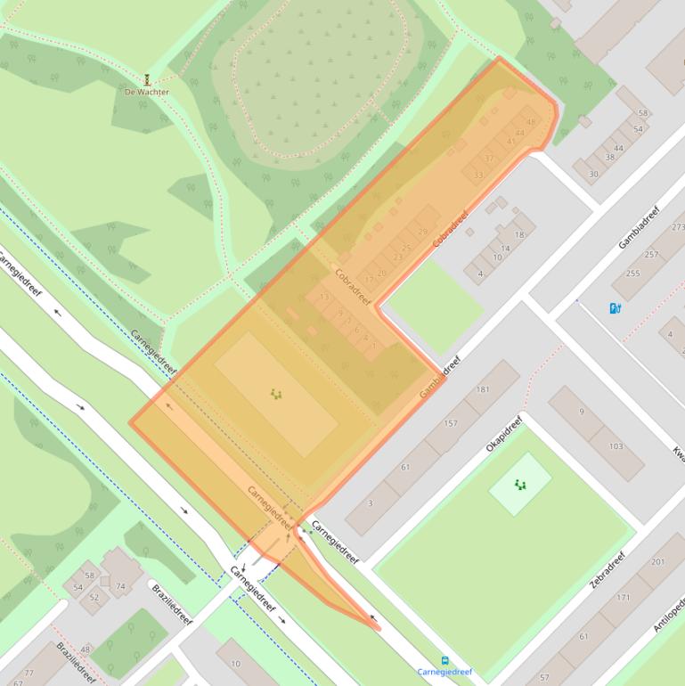 Kaart van postcodegebied 3564ET.