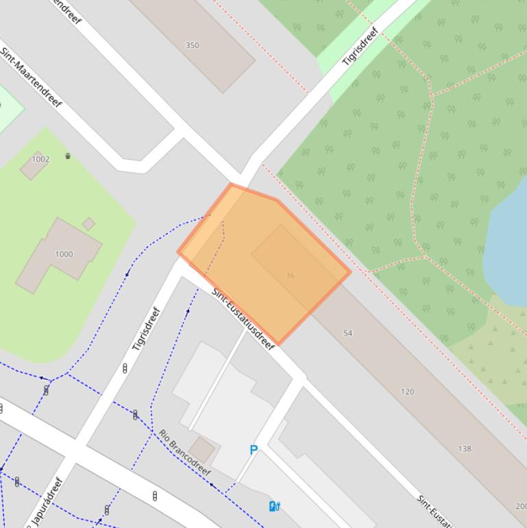 Kaart van postcodegebied 3564GA.