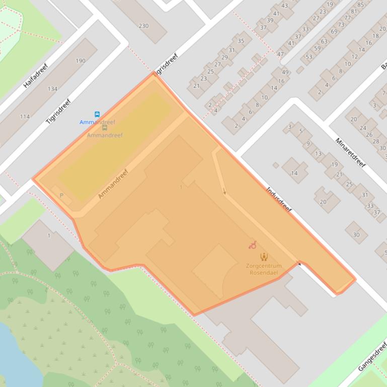 Kaart van postcodegebied 3564GV.