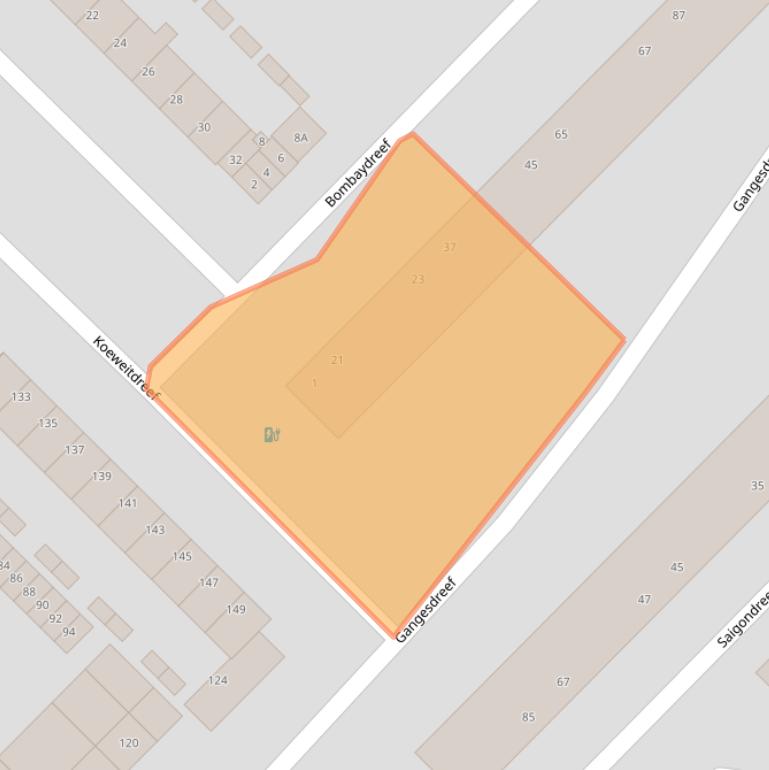 Kaart van postcodegebied 3564HD.