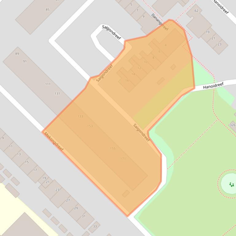 Kaart van postcodegebied 3564HK.