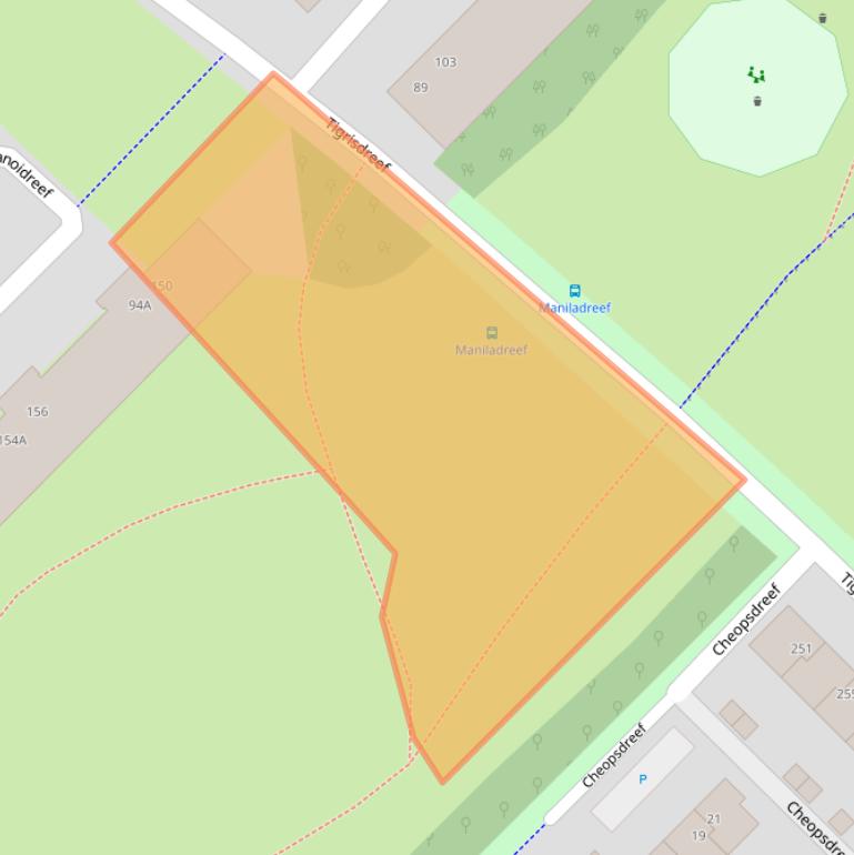 Kaart van postcodegebied 3564HP.