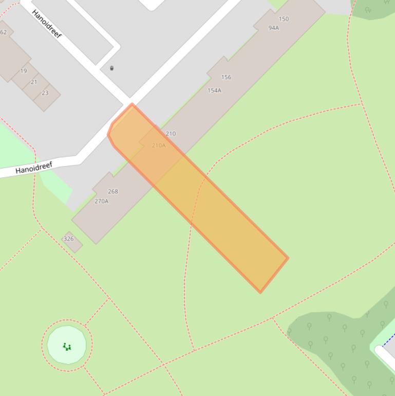 Kaart van postcodegebied 3564HT.