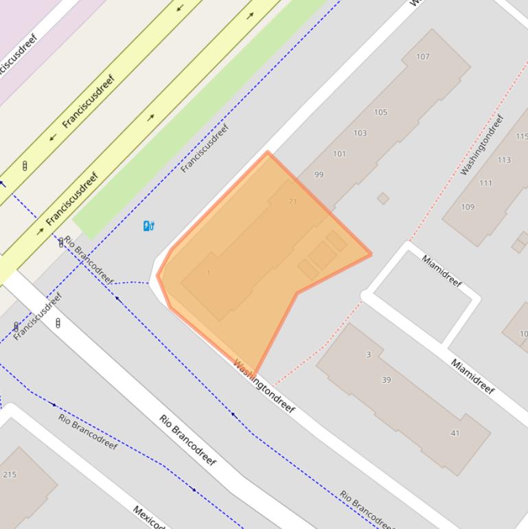 Kaart van postcodegebied 3564KB.