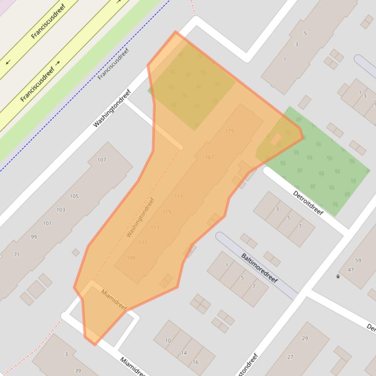 Kaart van postcodegebied 3564KD.