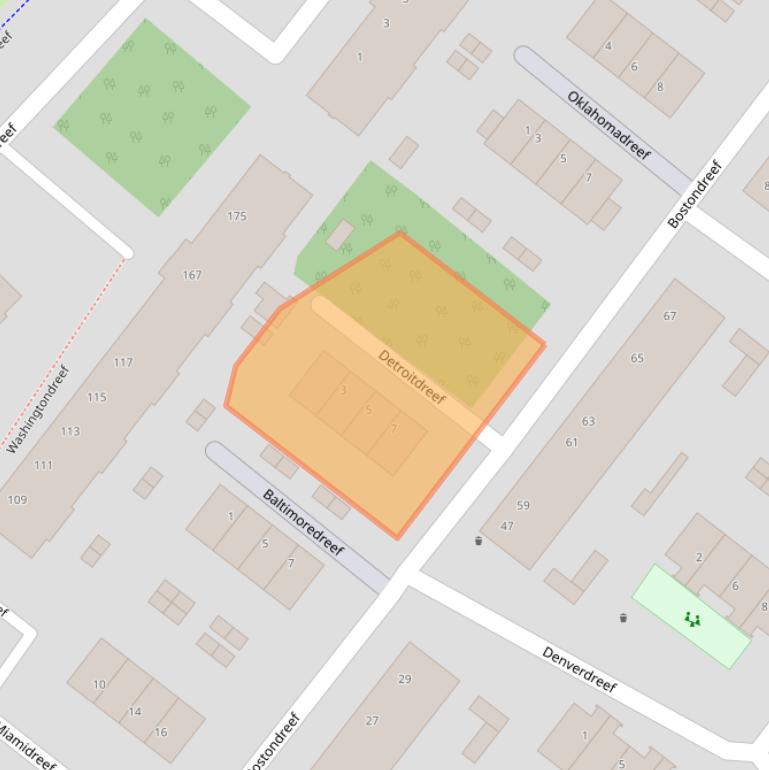 Kaart van postcodegebied 3564KJ.