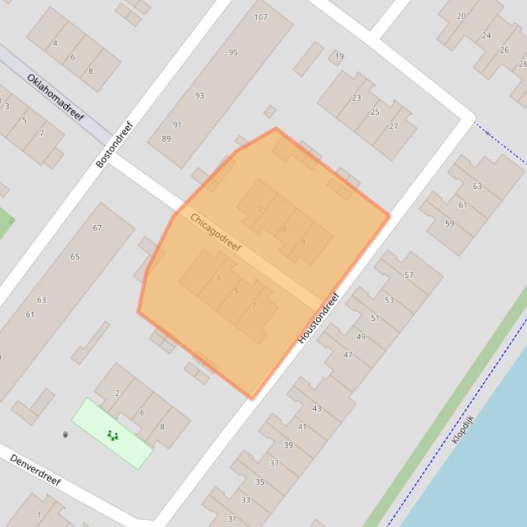 Kaart van postcodegebied 3564KM.