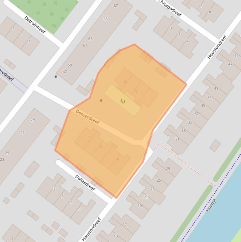 Kaart van postcodegebied 3564KN.