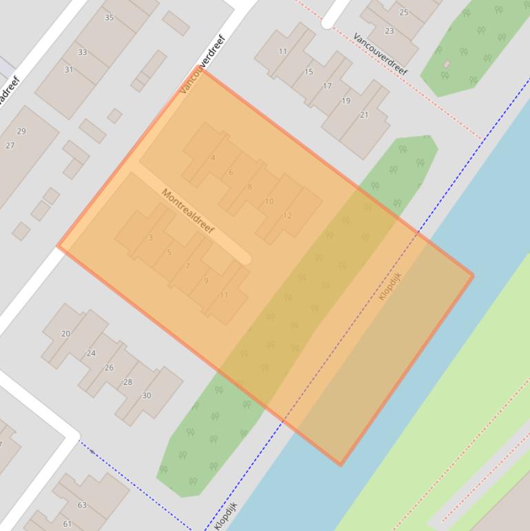 Kaart van postcodegebied 3564KZ.