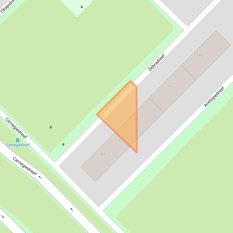 Kaart van postcodegebied 3564PM.