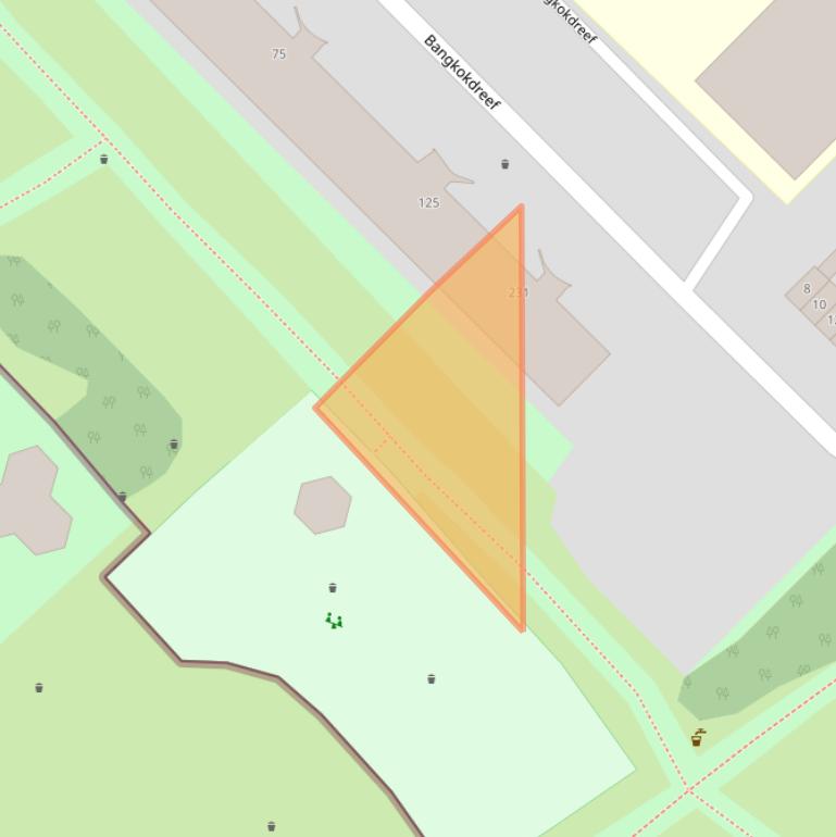 Kaart van postcodegebied 3564SL.