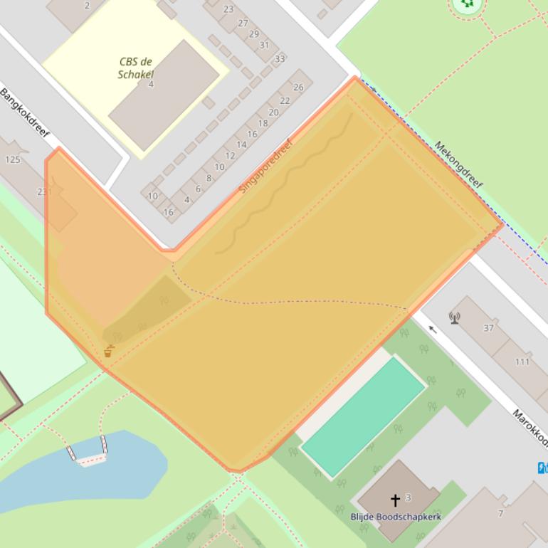 Kaart van postcodegebied 3564SM.