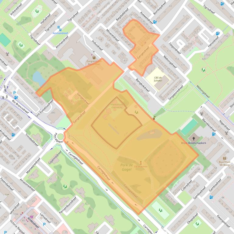 Kaart van postcodegebied 3564SN.