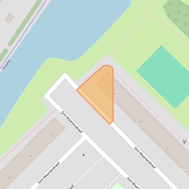 Kaart van postcodegebied 3564TE.