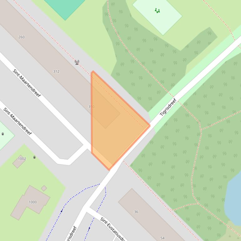 Kaart van postcodegebied 3564TN.