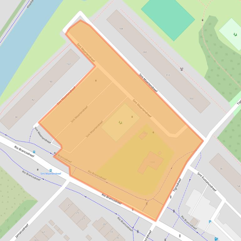 Kaart van postcodegebied 3564TP.