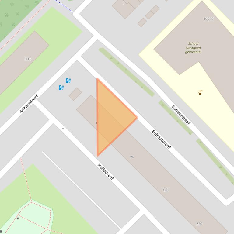 Kaart van postcodegebied 3564VB.