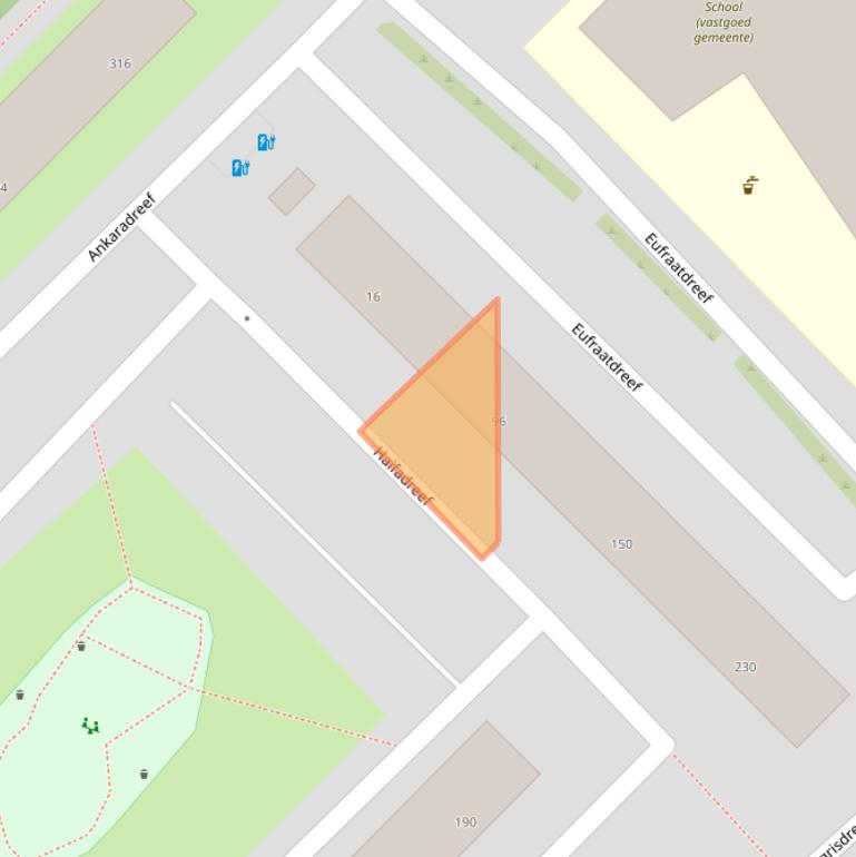 Kaart van postcodegebied 3564VD.