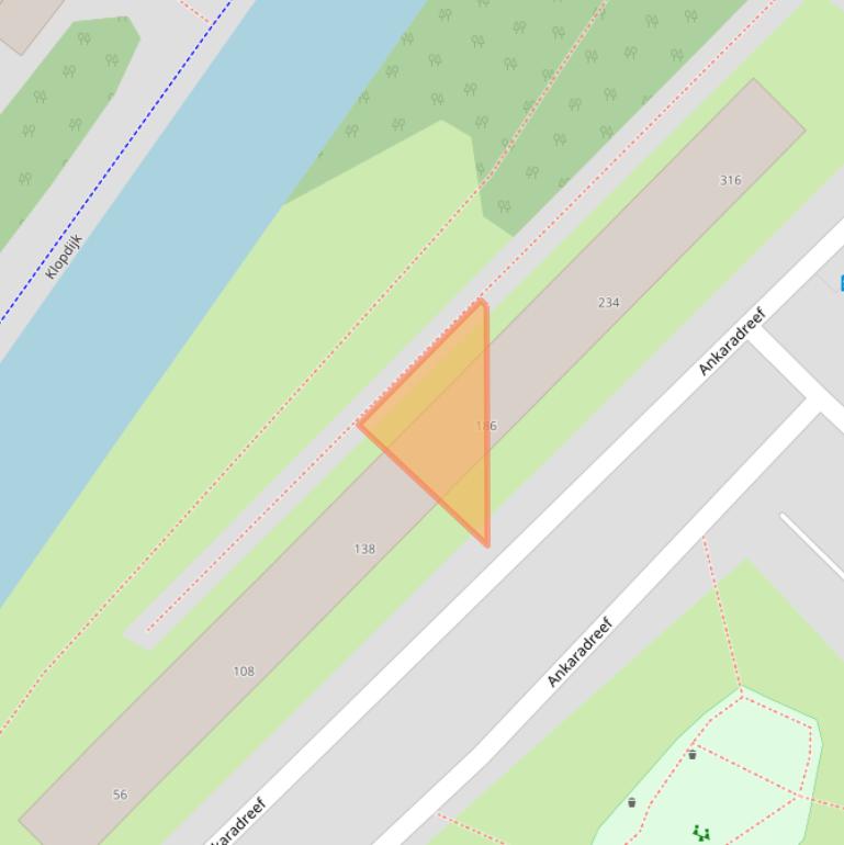 Kaart van postcodegebied 3564VT.