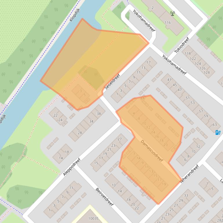 Kaart van postcodegebied 3564XD.