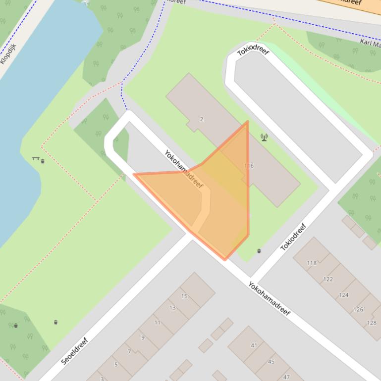 Kaart van postcodegebied 3564XM.