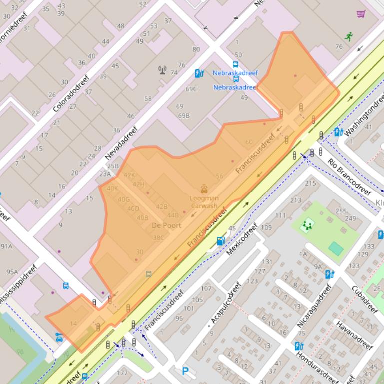 Kaart van postcodegebied 3565AC.