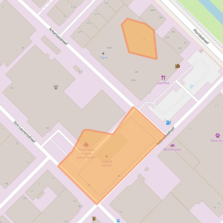 Kaart van postcodegebied 3565AG.