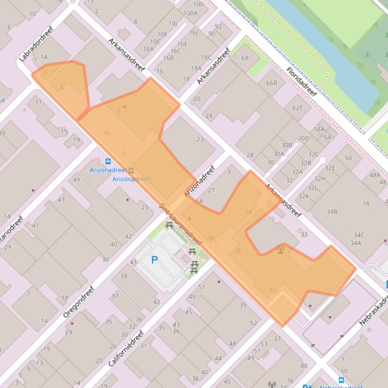 Kaart van postcodegebied 3565AK.