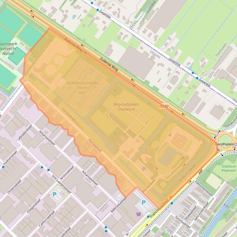 Kaart van postcodegebied 3565AM.