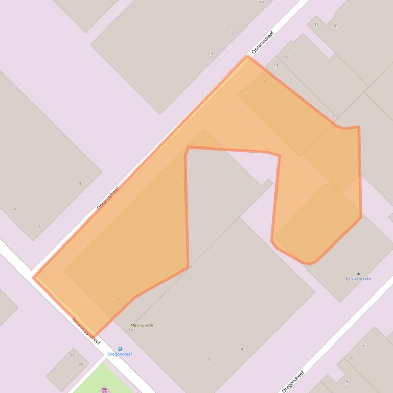 Kaart van postcodegebied 3565BA.