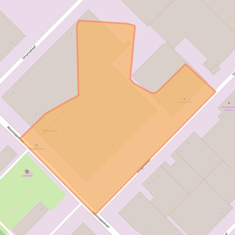 Kaart van postcodegebied 3565BG.