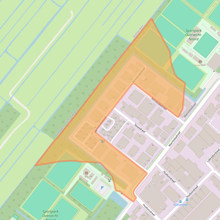 Kaart van postcodegebied 3565CJ.