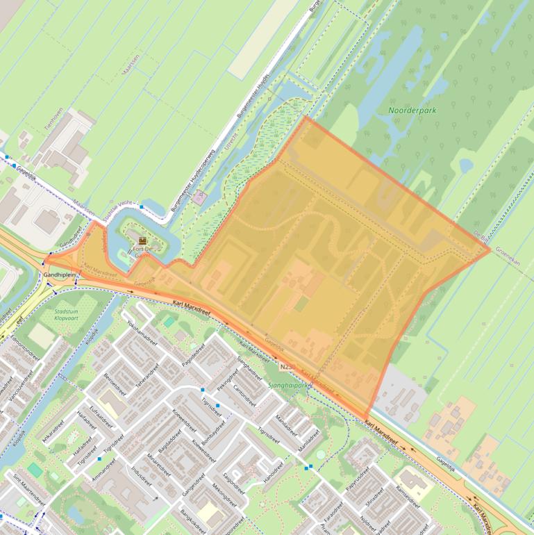 Kaart van postcodegebied 3566MH.