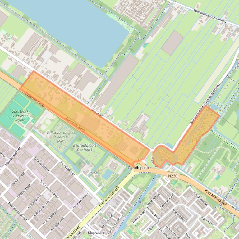 Kaart van postcodegebied 3566MJ.