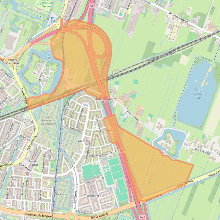 Kaart van postcodegebied 3566MN.