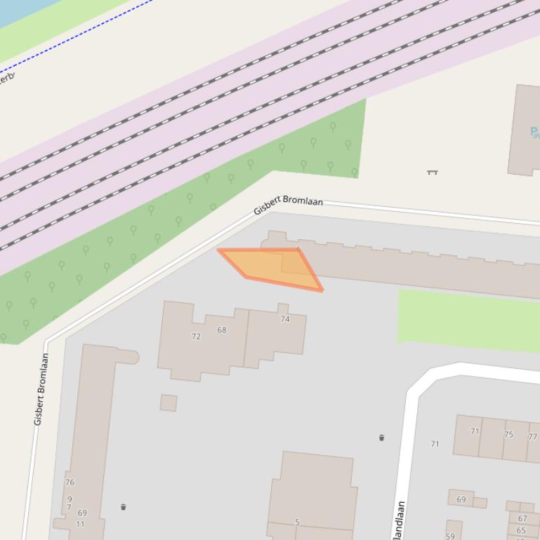 Kaart van postcodegebied 3571AJ.