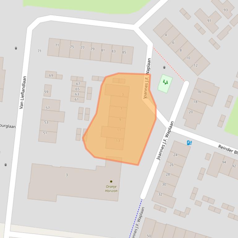 Kaart van postcodegebied 3571AV.