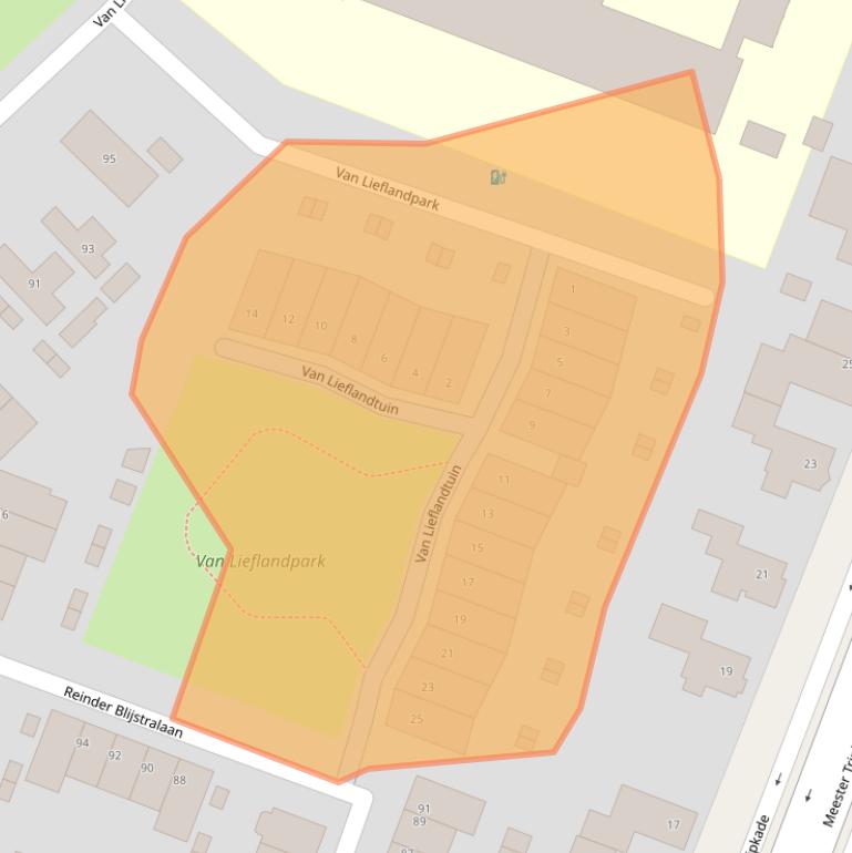 Kaart van postcodegebied 3571AZ.