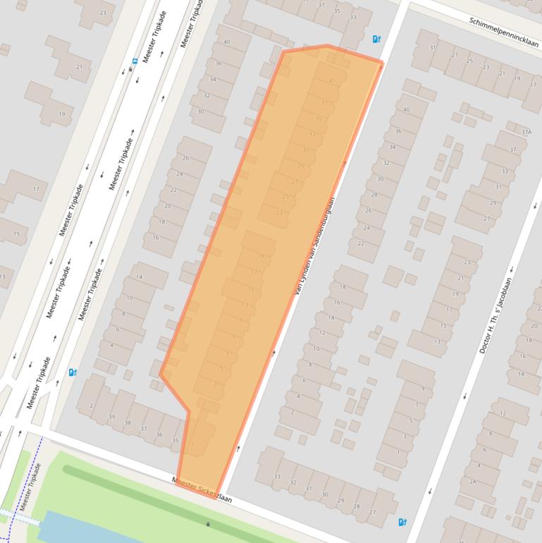 Kaart van postcodegebied 3571BA.