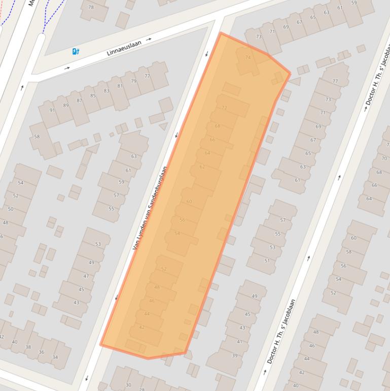 Kaart van postcodegebied 3571BD.