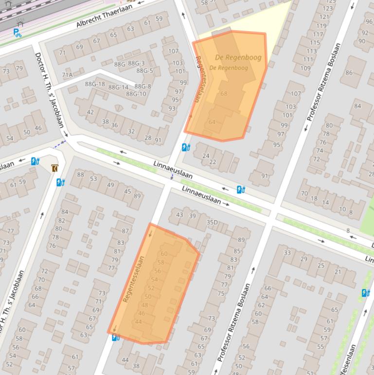 Kaart van postcodegebied 3571CG.