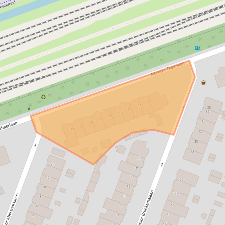 Kaart van postcodegebied 3571EC.