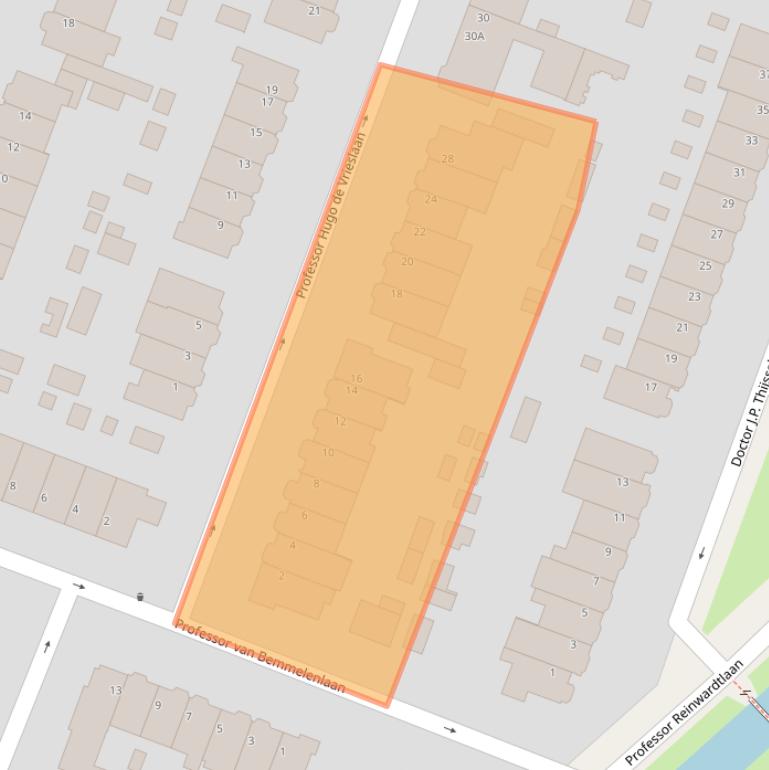 Kaart van postcodegebied 3571GH.