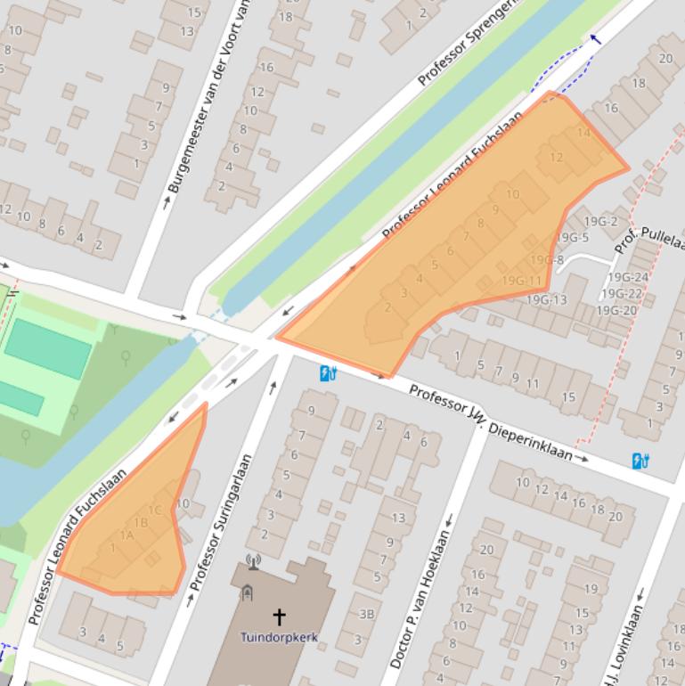 Kaart van postcodegebied 3571HC.